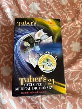 Taber's 21 Cyclopedic Medical Dictionary - Black with Blue & Yellow Artwork